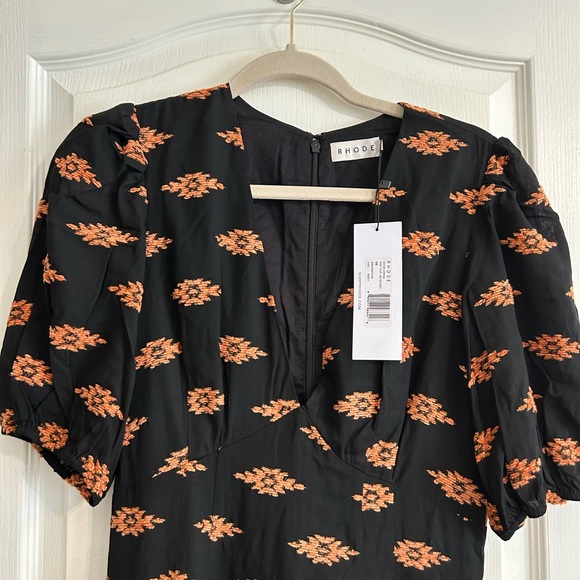 Rhode Ester Ikat Jacquard Maxi Dress Sz 6 & 8 - Picture 5 of 6